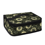 Dark Sunflower Pattern Print Small Lunch Bag