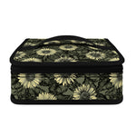 Dark Sunflower Pattern Print Small Lunch Bag