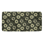 Dark Sunflower Pattern Print Towel