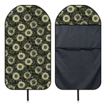 Dark Sunflower Pattern Print Waterproof Car Seat Cover
