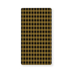 Dark Tan And Black Check Pattern Print Baby Crib Sheet
