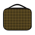 Dark Tan And Black Check Pattern Print Classic Bible Case