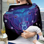 Dark Taurus Zodiac Sign Print Baby Seat Cover