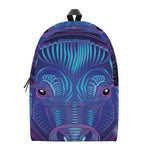 Dark Taurus Zodiac Sign Print Backpack
