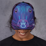 Dark Taurus Zodiac Sign Print Baseball Cap