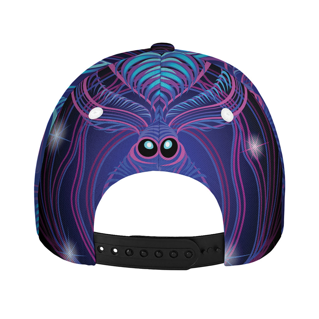 Dark Taurus Zodiac Sign Print Baseball Cap
