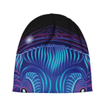 Dark Taurus Zodiac Sign Print Beanie