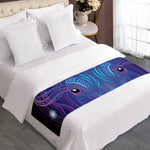 Dark Taurus Zodiac Sign Print Bed Runner