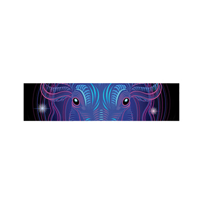Dark Taurus Zodiac Sign Print Bed Runner