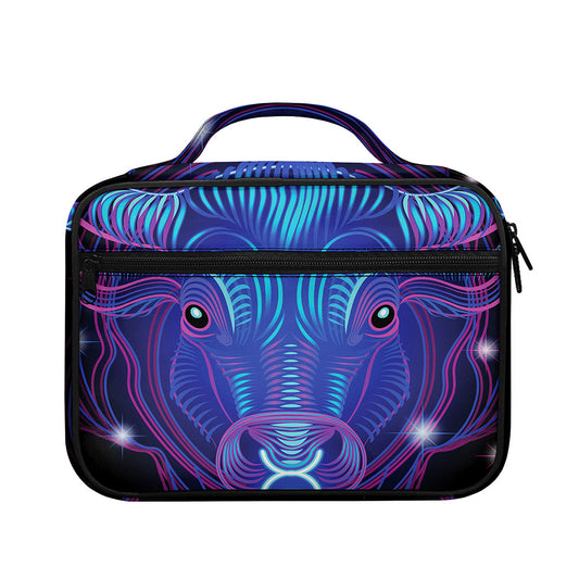 Dark Taurus Zodiac Sign Print Briefcase Bible Bag