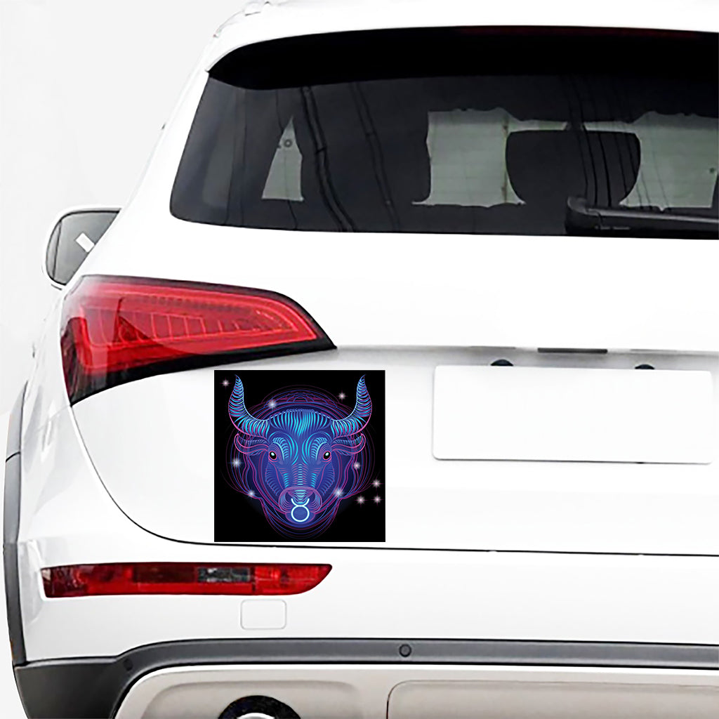 Dark Taurus Zodiac Sign Print Car Sticker