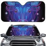 Dark Taurus Zodiac Sign Print Car Windshield Sun Shade