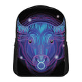 Dark Taurus Zodiac Sign Print Casual Backpack