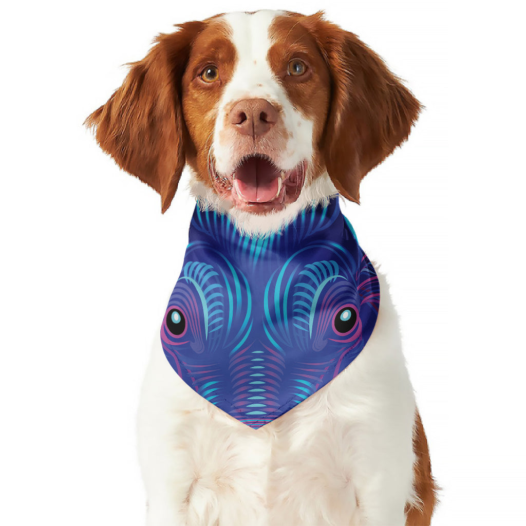 Dark Taurus Zodiac Sign Print Dog Bandana