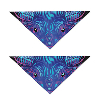 Dark Taurus Zodiac Sign Print Dog Bandana