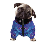 Dark Taurus Zodiac Sign Print Dog Zip Up Jacket