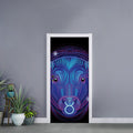 Dark Taurus Zodiac Sign Print Door Sticker