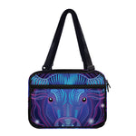 Dark Taurus Zodiac Sign Print Double Strap Bible Bag