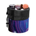 Dark Taurus Zodiac Sign Print Drawstring Makeup Bag