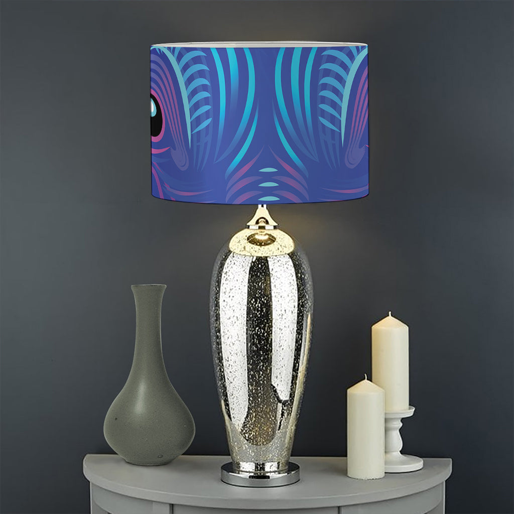 Dark Taurus Zodiac Sign Print Drum Lamp Shade