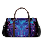 Dark Taurus Zodiac Sign Print Duffle Bag
