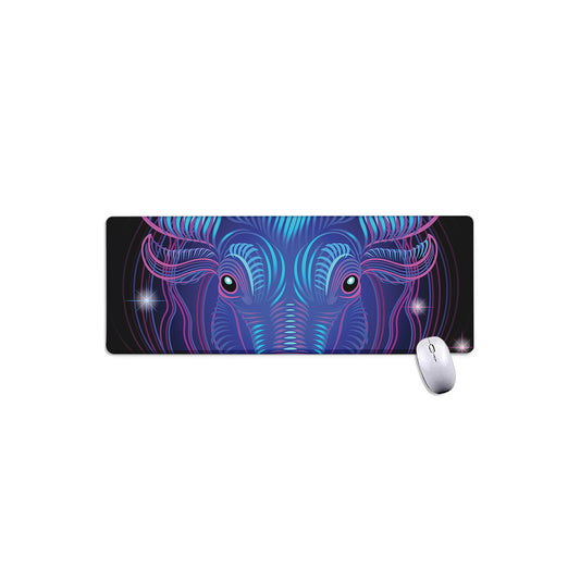 Dark Taurus Zodiac Sign Print Extended Mouse Pad
