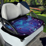 Dark Taurus Zodiac Sign Print Golf Cart Seat Cover