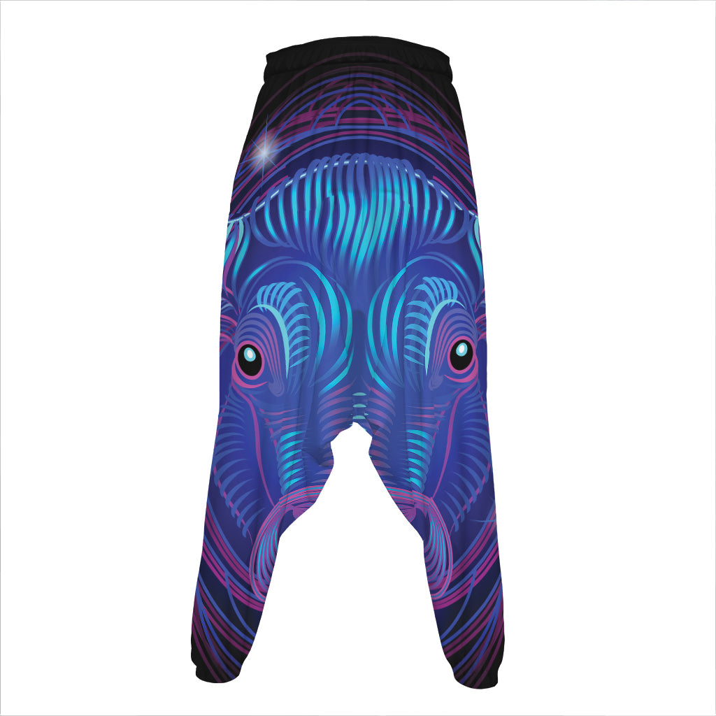 Dark Taurus Zodiac Sign Print Hammer Pants