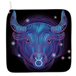 Dark Taurus Zodiac Sign Print Hand Towel