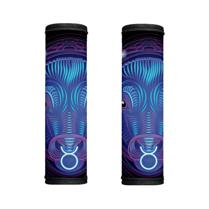 Dark Taurus Zodiac Sign Print Handle Covers