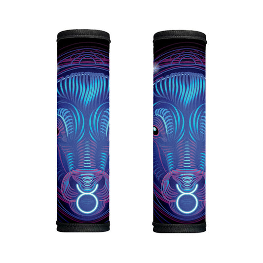 Dark Taurus Zodiac Sign Print Handle Covers
