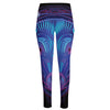 Dark Taurus Zodiac Sign Print High-Waisted Pocket Leggings