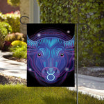 Dark Taurus Zodiac Sign Print House Flag