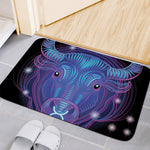 Dark Taurus Zodiac Sign Print Indoor Door Mat