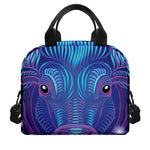 Dark Taurus Zodiac Sign Print Insulated Lunch Bag