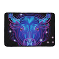Dark Taurus Zodiac Sign Print Kitchen Mat