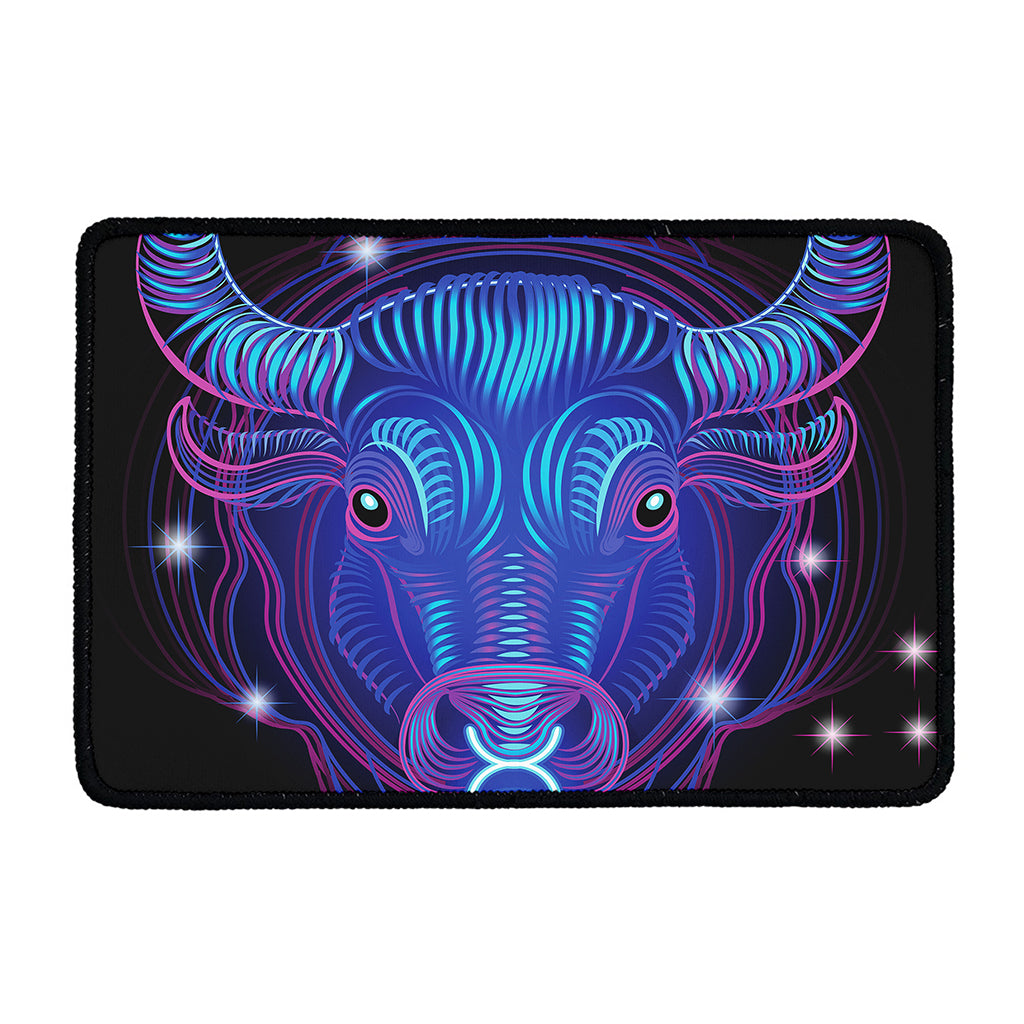 Dark Taurus Zodiac Sign Print Kitchen Mat