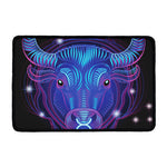 Dark Taurus Zodiac Sign Print Kitchen Mat