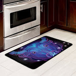 Dark Taurus Zodiac Sign Print Kitchen Mat
