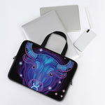 Dark Taurus Zodiac Sign Print Laptop Sleeve With Handle