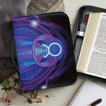 Dark Taurus Zodiac Sign Print Leather Bible Cover