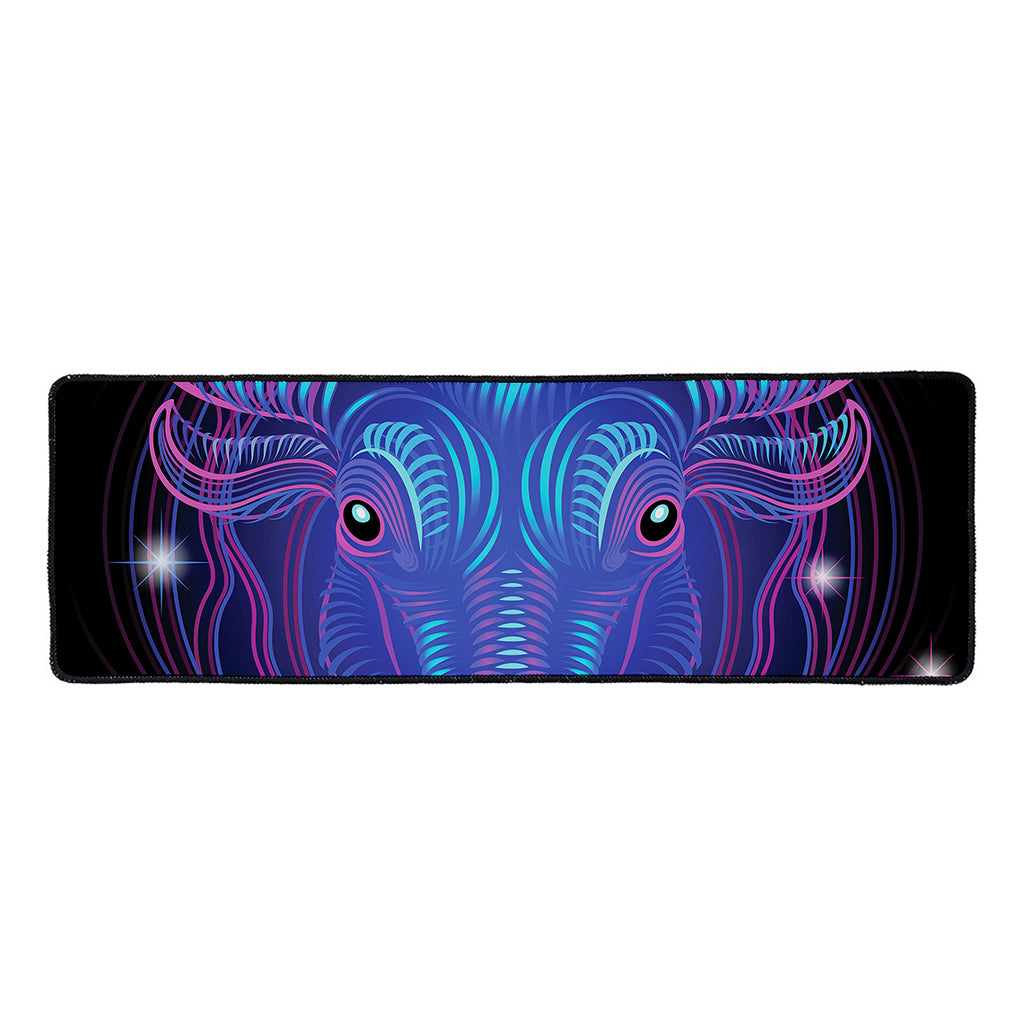 Dark Taurus Zodiac Sign Print Long Kitchen Mat