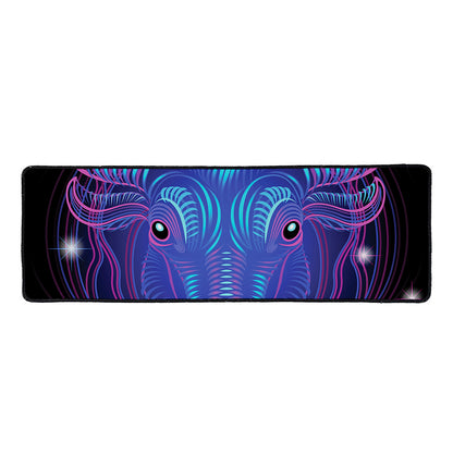 Dark Taurus Zodiac Sign Print Long Kitchen Mat