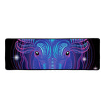 Dark Taurus Zodiac Sign Print Long Kitchen Mat