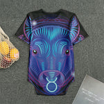Dark Taurus Zodiac Sign Print Men's Bodysuit