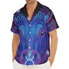 Dark Taurus Zodiac Sign Print Men's Deep V-Neck Shirt