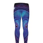 Dark Taurus Zodiac Sign Print Men's leggings
