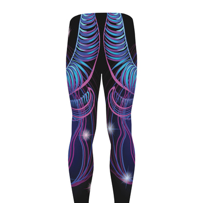 Dark Taurus Zodiac Sign Print Men's leggings