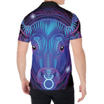 Dark Taurus Zodiac Sign Print Men's Shirt