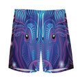 Dark Taurus Zodiac Sign Print Men's Athletic Shorts